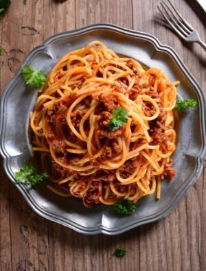 Hot Pasta Bolognese