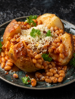 Jacket Potato with Cheese & Baked beans